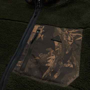 Roark Campover Fleece Zip Sweatshirt - Dark Military