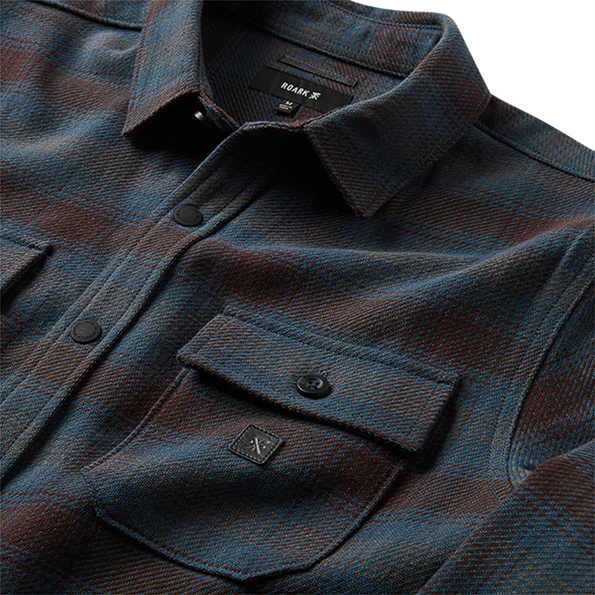 Roark Nordsman Cotton Long Sleeve Shirt - Dark Burgundy image 5