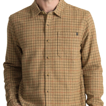 Roark Crossroads Flannel Shirt - Khaki