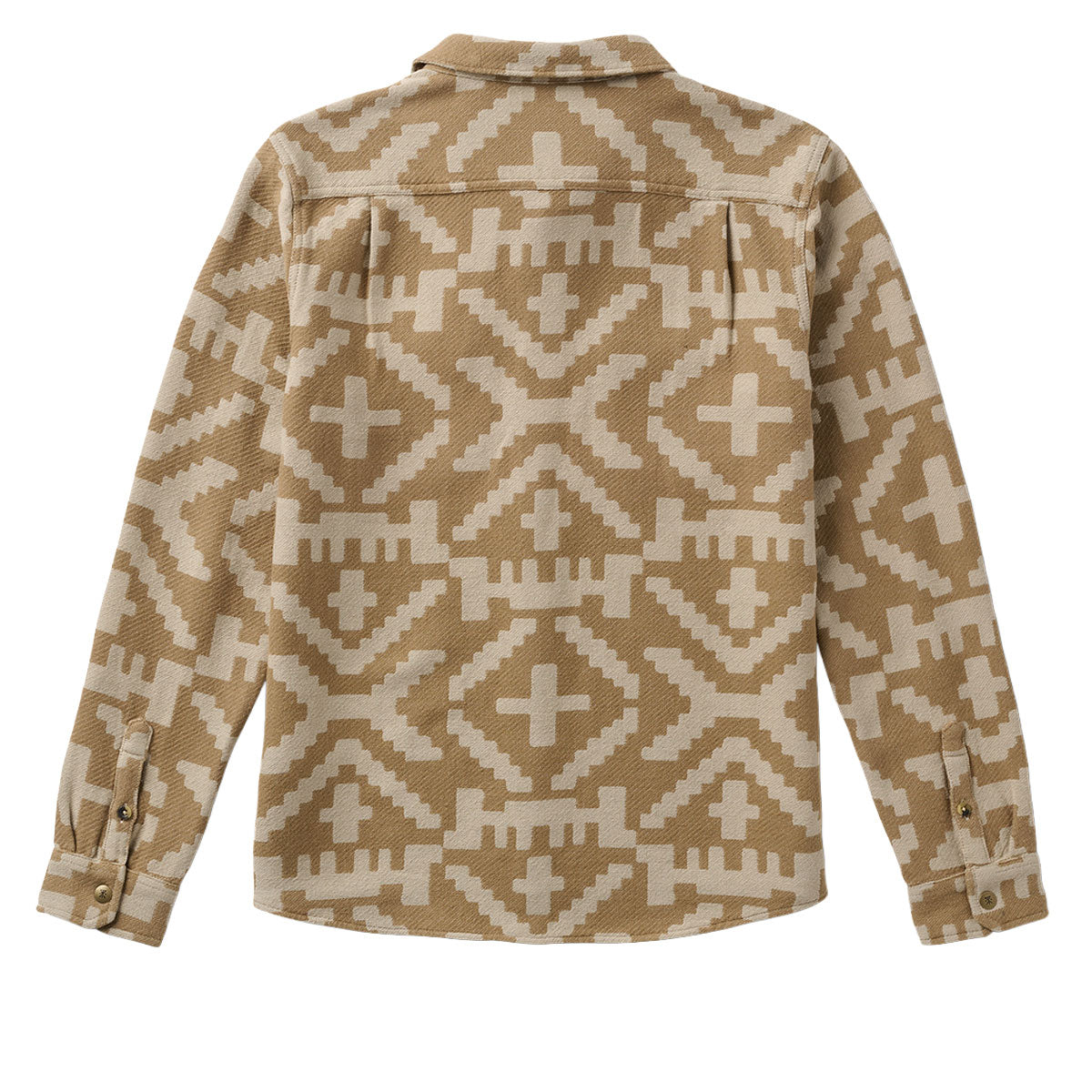 Roark Nordsman Jacquard Long Sleeve Shirt - Light Khaki image 6
