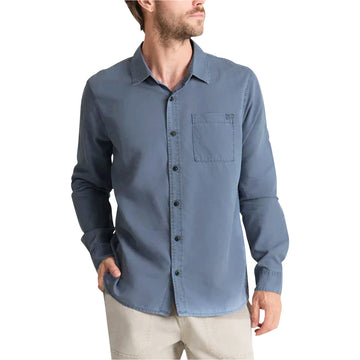 Roark Made To Fade Long Sleeve Shirt - Washed Slate