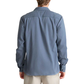 Roark Made To Fade Long Sleeve Shirt - Washed Slate