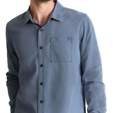 Roark Made To Fade Long Sleeve Shirt - Washed Slate