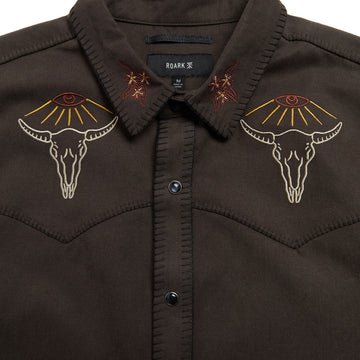 Roark On The Range Long Sleeve Shirt - Dark Brown