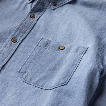 Roark Scholar Long Sleeve Woven Shirt - Bleached