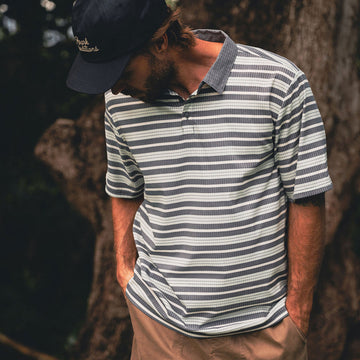 Roark Bless Up Polo Shirt - Neptune