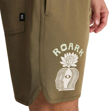 Roark Chiller Scallop Boardshorts - Military