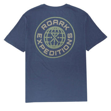 Roark Goin Global T-Shirt - Washed Indigo