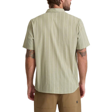 Roark Bless Up Shirt - Sage Stripe