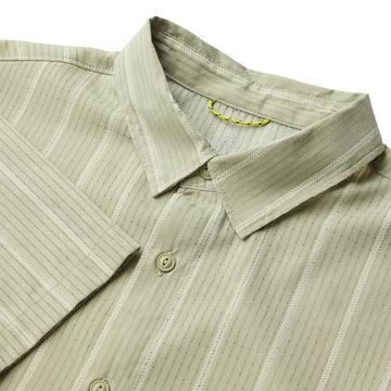 Roark Bless Up Shirt - Sage Stripe