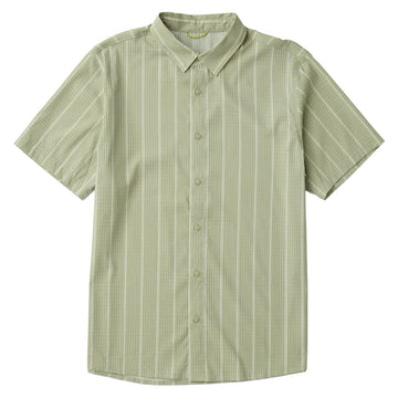 Roark Bless Up Shirt - Sage Stripe
