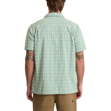 Roark Gonzo Woven Shirt - Hazy Blue Jacquard