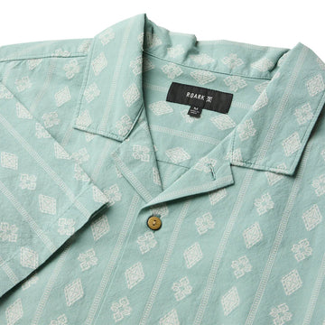 Roark Gonzo Woven Shirt - Hazy Blue Jacquard