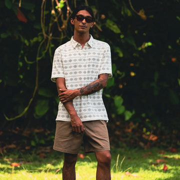 Roark Bless Up Polo Shirt - Unbleached
