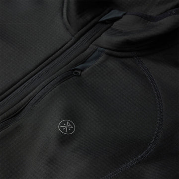 Roark Grid Lock Fleece Hoodie - Black