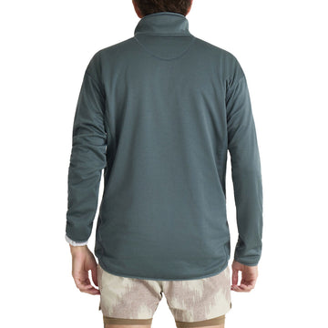 Roark Grid Lock Fleece Hoodie - Dusty Turquoise
