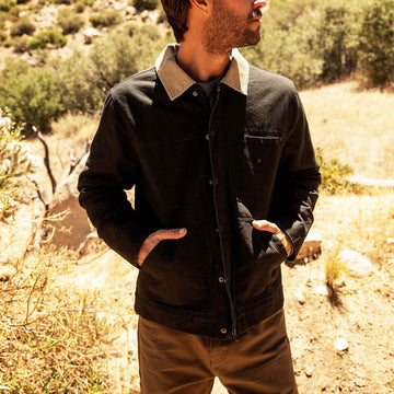 Roark Open Roads Waxed Canvas Jacket - Onyx