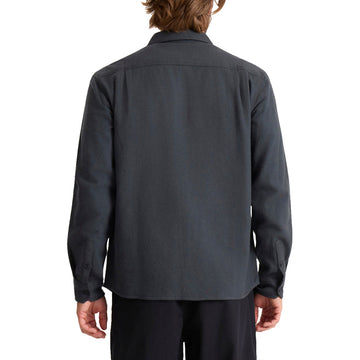 Roark Crossroads Flannel Shirt - Dark Charcoal