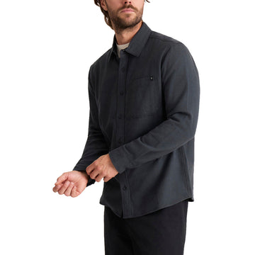 Roark Crossroads Flannel Shirt - Dark Charcoal