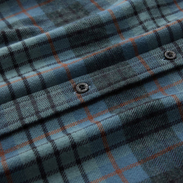 Roark Crossroads Flannel Shirt - Dark Slate