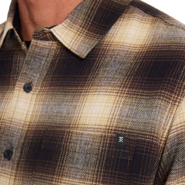 Roark Crossroads Flannel Shirt - Faded Brown