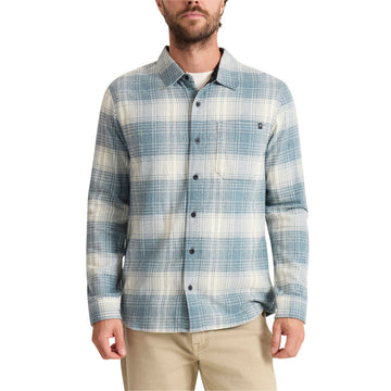 Roark Crossroads Flannel Shirt - Hazy Blue