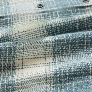 Roark Crossroads Flannel Shirt - Hazy Blue