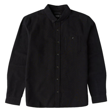 Roark Scholar Long Sleeve Woven Shirt - Solid Black