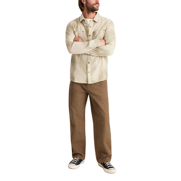Roark Journey Jacquard Flannel Shirt - Oat