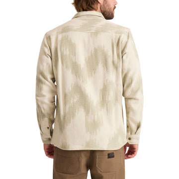 Roark Journey Jacquard Flannel Shirt - Oat