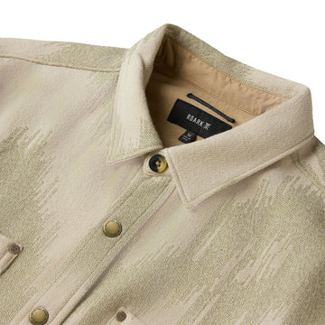 Roark Journey Jacquard Flannel Shirt - Oat