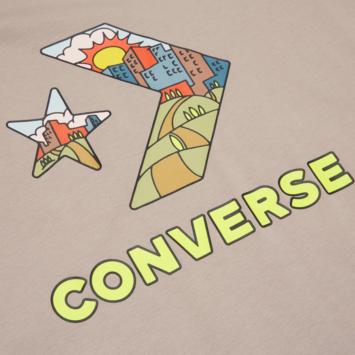 Converse Star Chevron Fill T-Shirt - Wonder Stone image 2