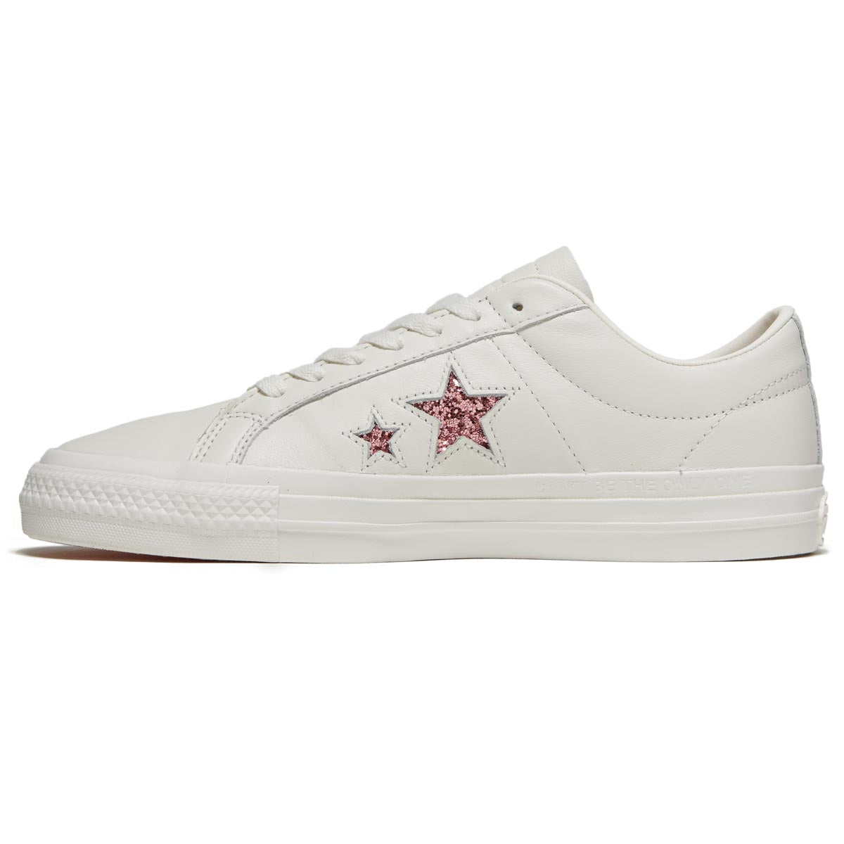 Converse x Turnstile One Star Pro Ox Shoes - White/Pink/White image 2