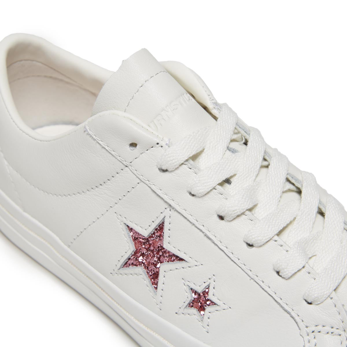 Converse x Turnstile One Star Pro Ox Shoes - White/Pink/White image 5