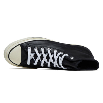 Converse Chuck 70 Hi Shoes - Black Leather/White/Egret
