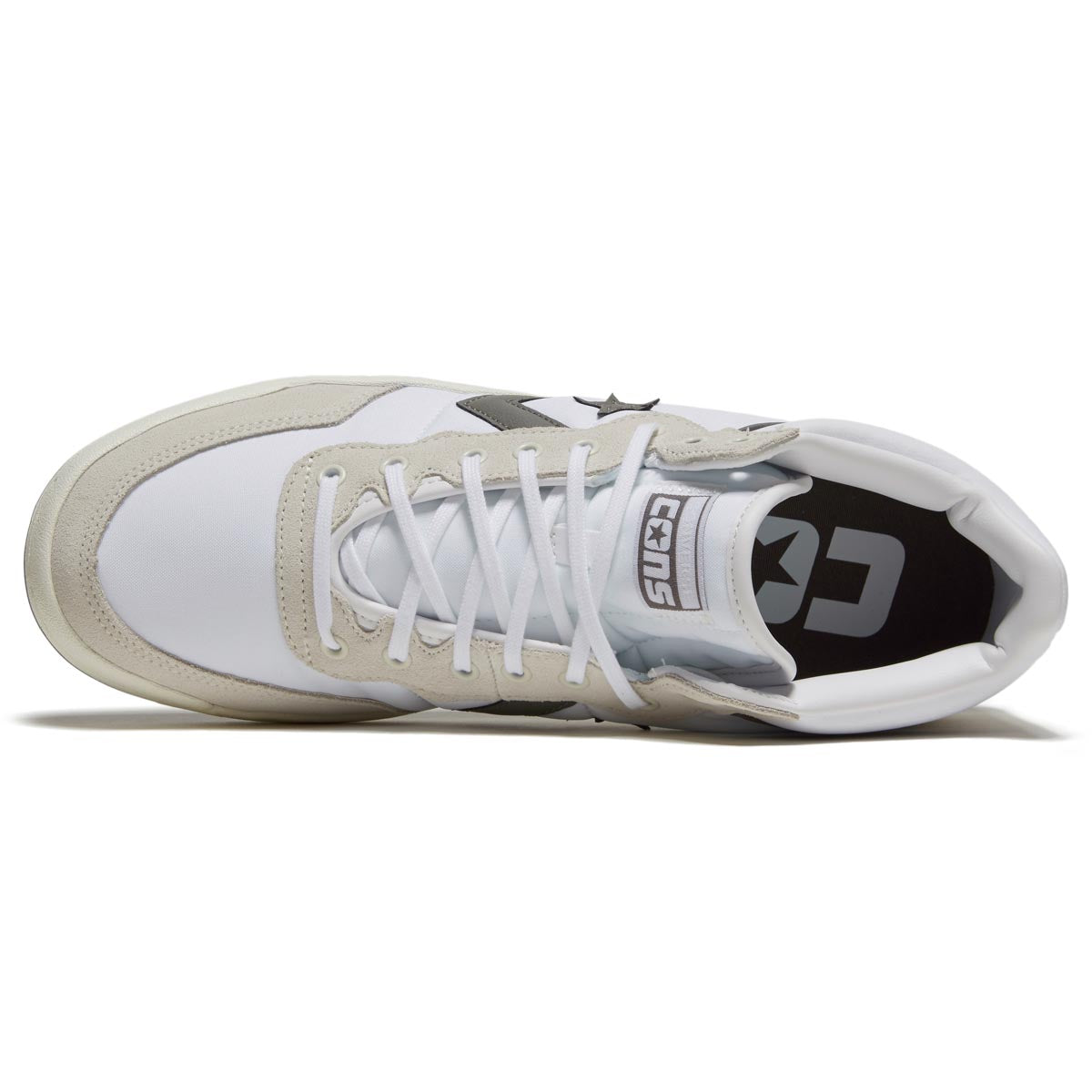 Converse Fastbreak Pro Suede Nylon Mid Shoes - White/Vaporous Gray image 3