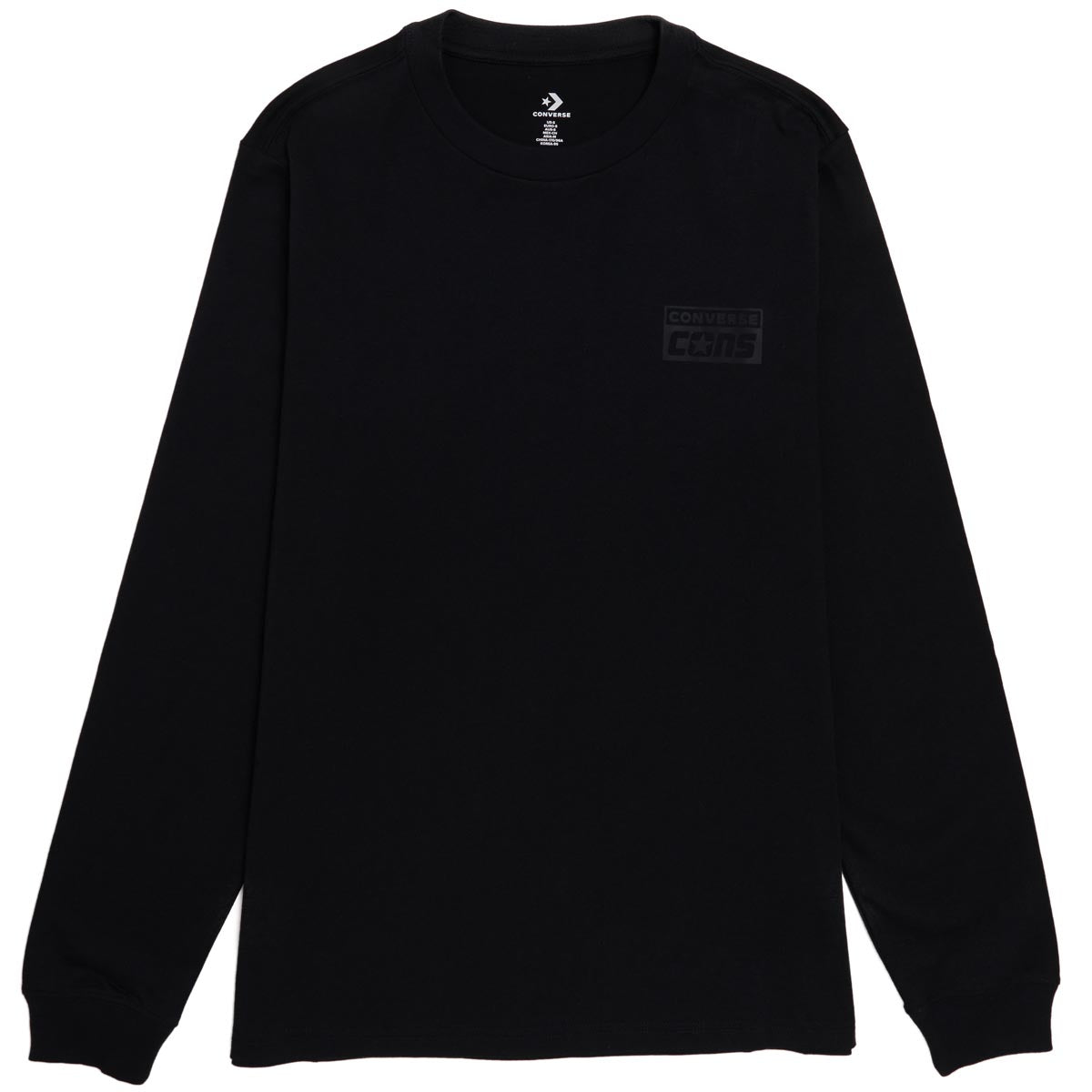 Converse Long Sleeve T-Shirt - Black image 1
