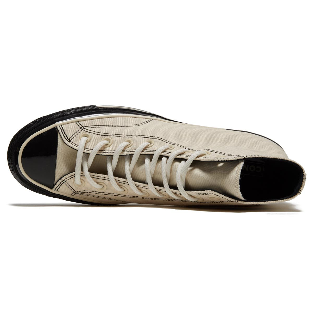 Converse Chuck 70 Hi Shoes - Natural Ivory/Black image 3