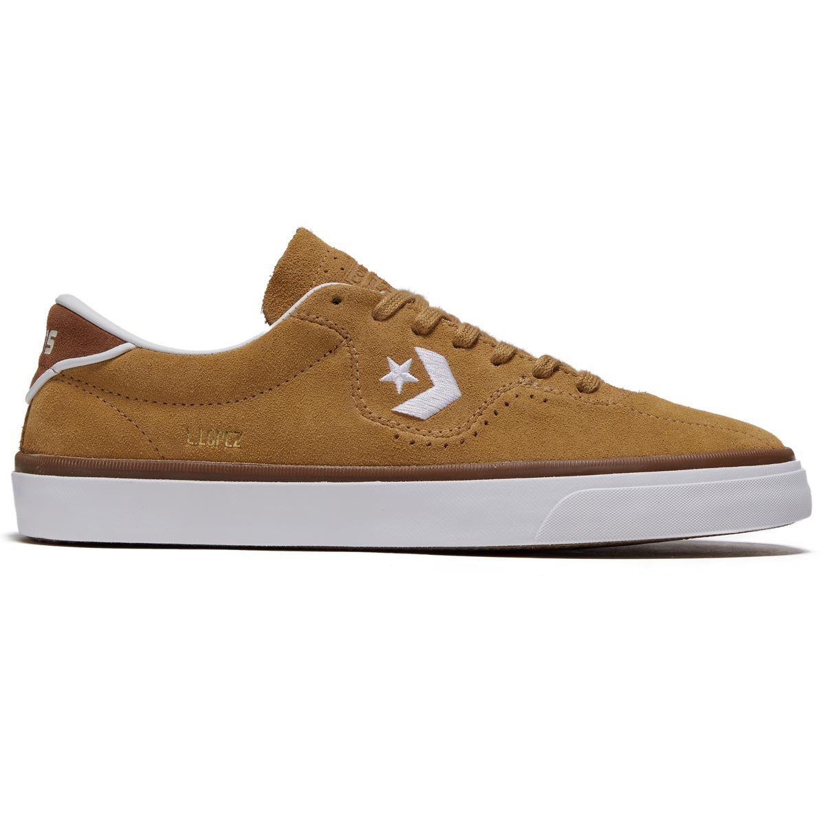 Converse Louie Lopez Pro Shoes - Toadstool Tan/Dark Whiskey image 1