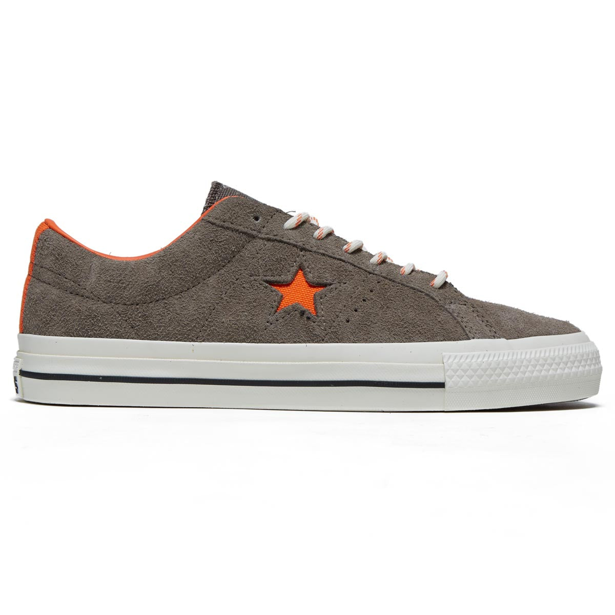 Converse One Star Pro Shoes - Truffle/Converse Orange/Egret image 1