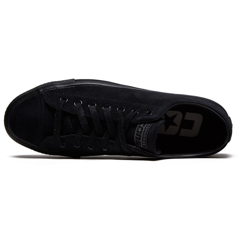Converse Chuck Taylor All Star Pro Suede Ox Shoes - Black/Black/Black