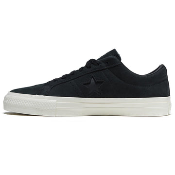Converse One Star Pro Ox Shoes - Black/Black/Egret