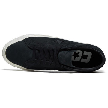 Converse One Star Pro Ox Shoes - Black/Black/Egret