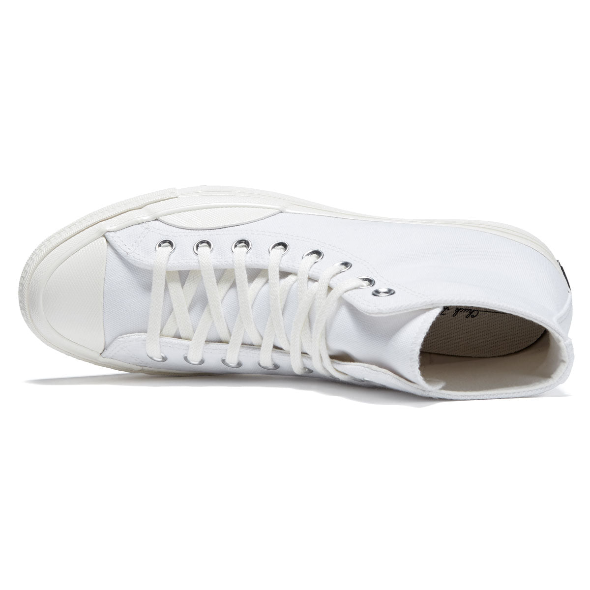 Converse Chuck 70 Hi Textured Shoes - White/Vintage White/Egret image 3