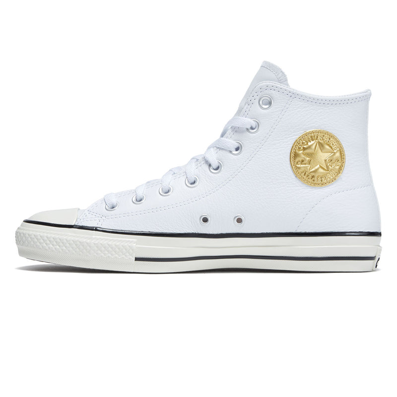 Converse Chuck Taylor All Star Pro Hi Shoes - White/Gold/Egret