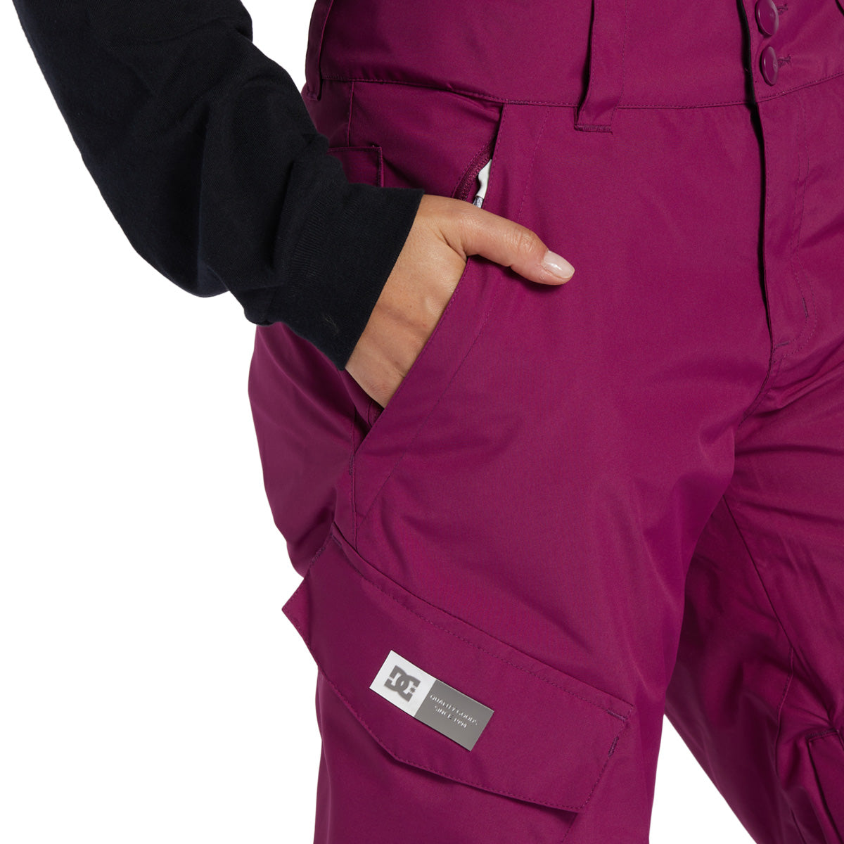 DC Womens Nonchalant 2024 Snowboard Pants - Magenta Purple image 3