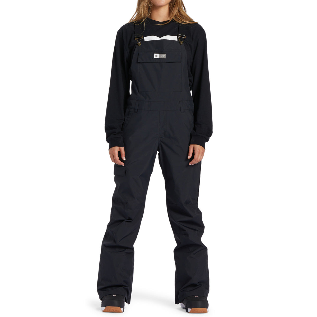 DC Womens Valiant 2024 Bib Snowboard Pants - Black image 1