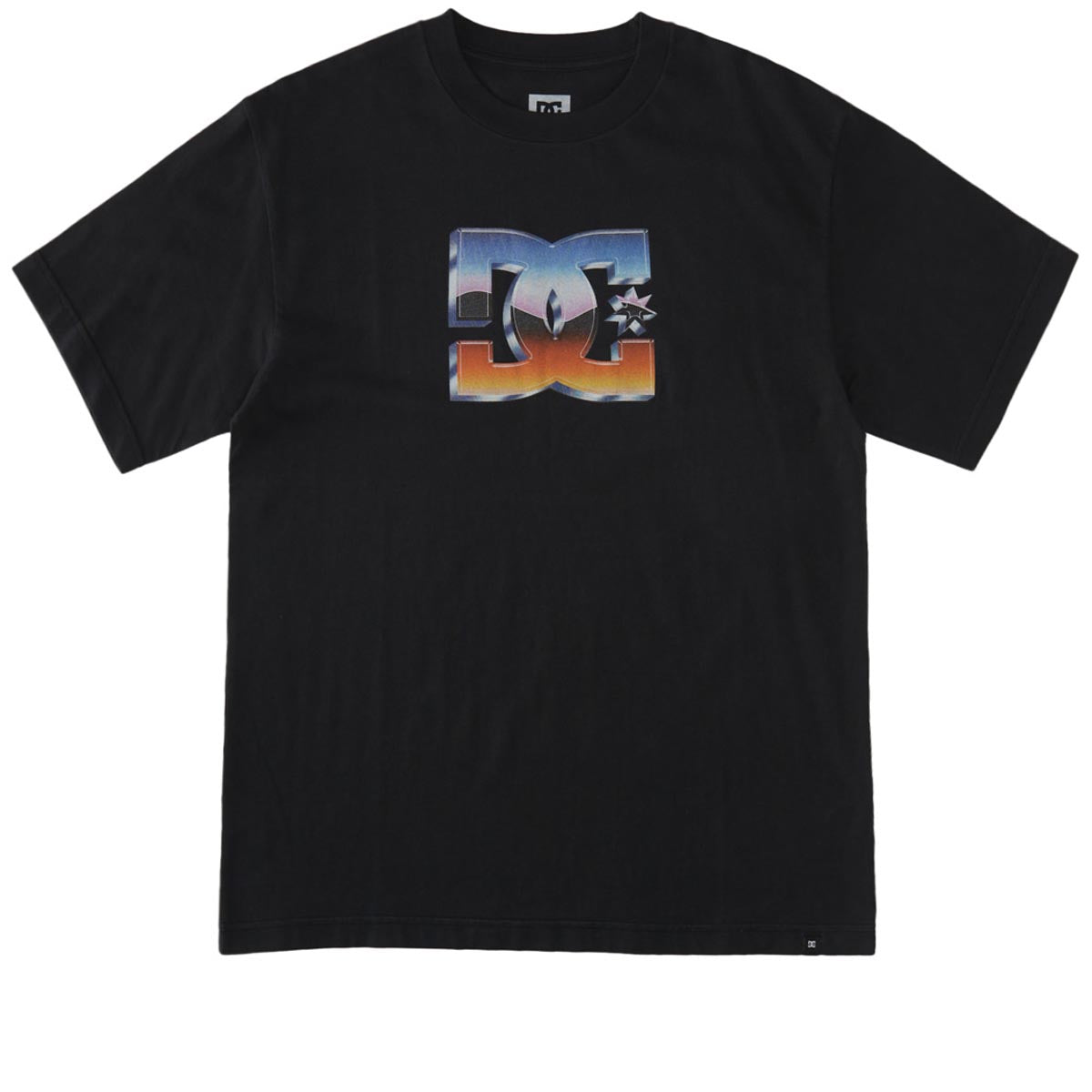 DC Chrome Star T-Shirt - Black Garment Dye image 1