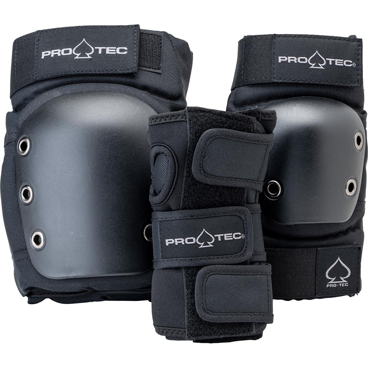 Pro-Tec Street Adult 3 Pack Open Back Set of Pads - Black – CCS