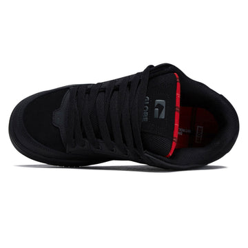 Globe Tilt Shoes - Black/Red/Tartan